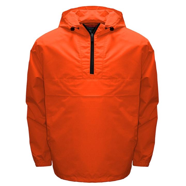 Men's Franchise Club Swift Anorak Quarter-zip Pullover Jacket, Size: Xxl, Med Orange