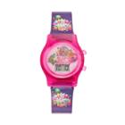 Shopkins Strawberry Kiss, D'lish Donut, Kooky Cookie & Apple Blossom Girls' Digital Light-up Watch, Size: Small, Purple