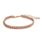 Lc Lauren Conrad Braided Link Bracelet, Women's, Pink