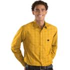 Men's Antigua Michigan Wolverines Plaid Pattern Button-down Shirt, Size: Xxl, Red/coppr (rust/coppr)