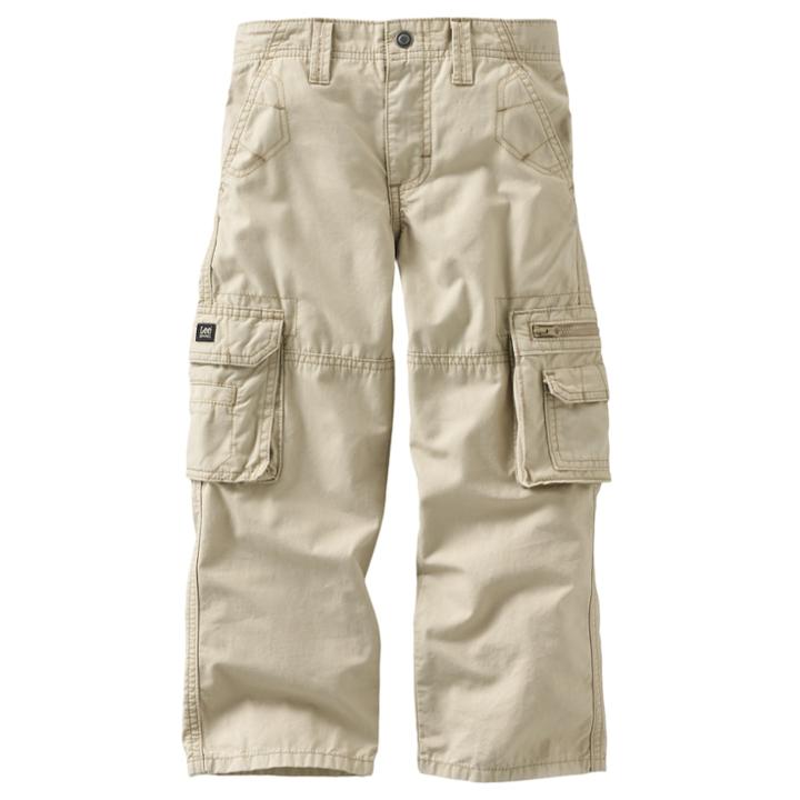 Boys 4-7x Lee Dungarees Explorer Relaxed-fit Cargo Pants, Size: 7x Slim, Dark Beige