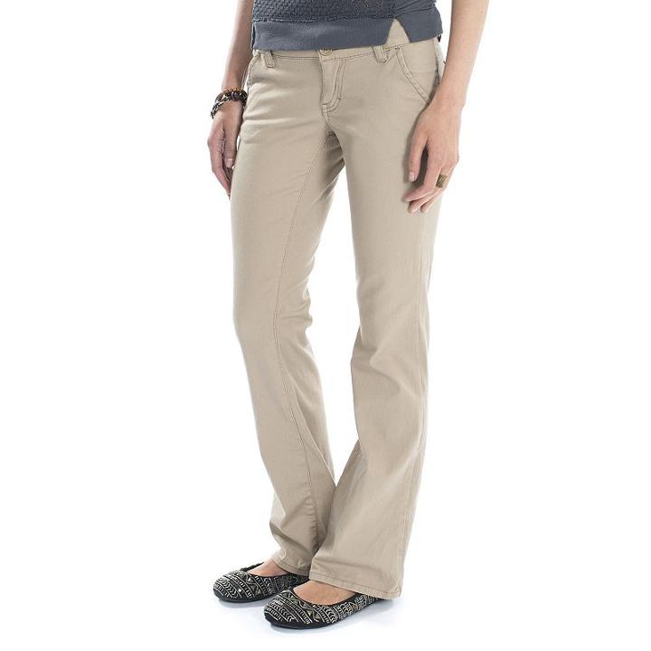 Juniors' Unionbay School Uniform Heather Bootcut Pants, Kids Unisex, Size: 0, Brown