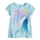 Disney's Frozen Elsa Girls 4-10 Sequin Graphic Tee By Disney/jumping Beans&reg;, Size: 6, Light Blue