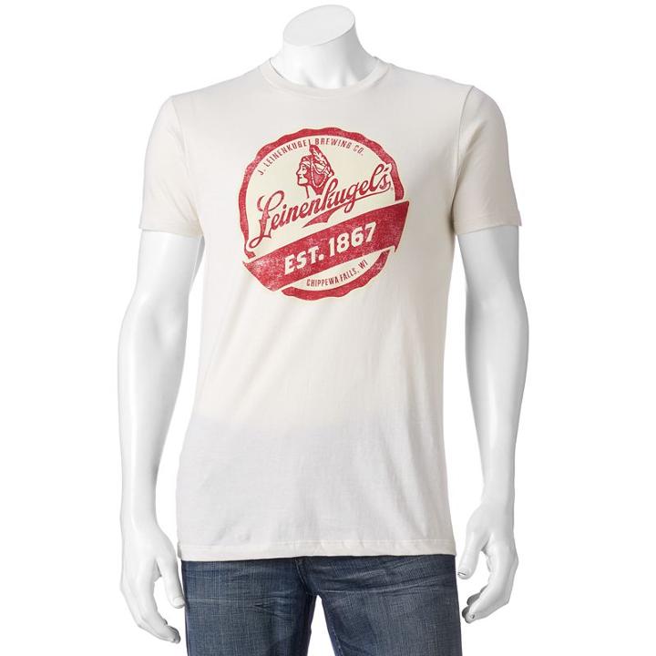Men's Retro Leinenkugel's Logo Tee, Size: Xl, Brown Over