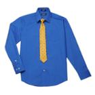 Boys 4-20 Chaps Dress Shirt & Tie Set, Boy's, Size: 14, Med Blue