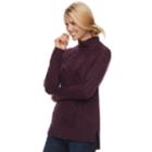 Women's Sonoma Goods For Life&trade; Cable Knit Turtleneck Sweater, Size: Xxl, Dark Red