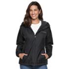Women's Columbia Rain To Fame Hooded Rain Jacket, Size: Small, Grey (charcoal)