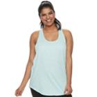 Juniors' Plus Size So&reg; Cutout Racerback Tank, Teens, Size: 1xl, Light Blue