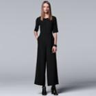 Women's Simply Vera Vera Wang 10th Anniversary Black Jumpsuit, Size: Xs