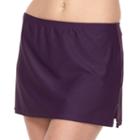 Women's Croft & Barrow&reg; Solid Skirtini Bottoms, Size: 10, Purple
