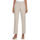Women's Dana Buchman Slim Straight-leg Pants, Size: 8, Dark Brown