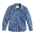 Boys 4-7x Sonoma Goods For Life&trade; Chambray Button Down Shirt, Size: 5, Blue