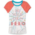 Girls 4-6x Marvel Captain America Be Your Own Hero Tee, Size: 6x, Natural