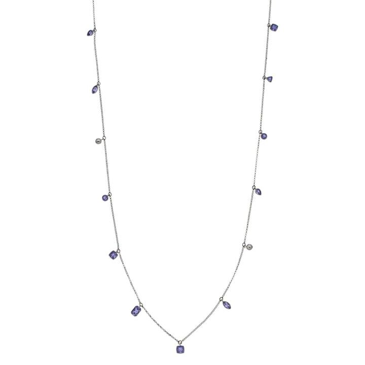 Simply Vera Vera Wang Simulated Crystal Long Station Necklace, Women's, Purple