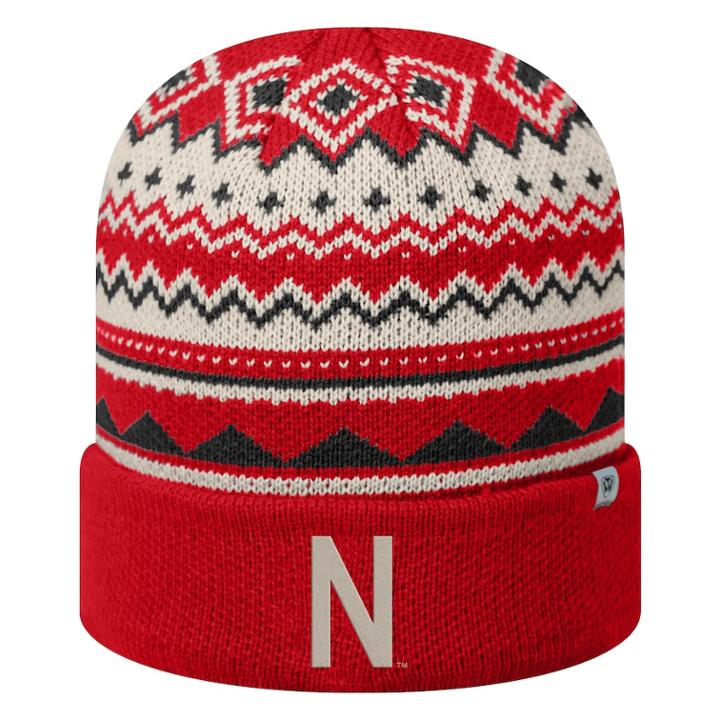 Adult Top Of The World Nebraska Cornhuskers Dusty Beanie, Adult Unisex, Med Red