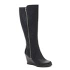 Sonoma Goods For Life&trade; Natalie Women's Wedge Knee High Boots, Size: 11, Black
