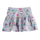 Girls 4-10 Jumping Beans&reg; Tiered Printed Tulip Skort, Size: 8, Light Grey