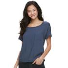 Juniors' So&reg; Solid Raglan Dolman Tee, Teens, Size: Small, Med Blue