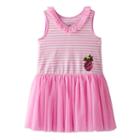 Girls 4-6x Marmellata Classics Pineapple & Striped Tutu Dress, Girl's, Size: 6, Dark Pink