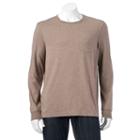Men's Croft & Barrow&reg; Solid Pocket Tee, Size: Medium, Lt Brown