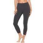 Women's Gaiam Om Crisscross Yoga Capri Leggings, Size: Xs, White Oth
