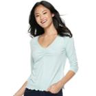 Juniors' Mudd&reg; Cinched Top, Teens, Size: Xs, Light Blue