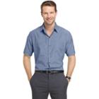 Men's Van Heusen Air Wovens Classic-fit Poplin Performance Button-down Shirt, Size: Medium, Blue Other