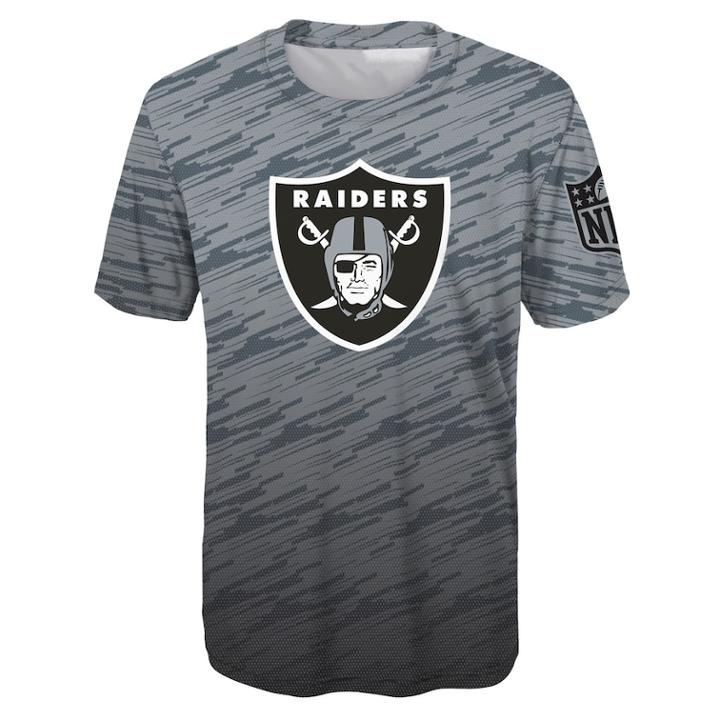 Boys 8-20 Oakland Raiders Propulsion Tee, Size: S 8, Grey
