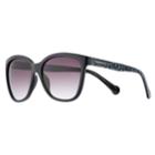 Converse 60mm Women's Square Sunglasses, Black