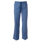 Men's Croft & Barrow&reg; Flamingo Chambray Stretch Lounge Pants, Size: Small, Dark Blue