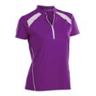 Women's Nancy Lopez Sporty Short Sleeve Golf Polo, Size: Xl, Purple