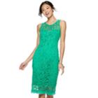 Juniors' Liberty Love Lace Bodycon Dress, Teens, Size: Medium, Green