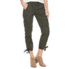 Women's Sonoma Goods For Life&trade; Drawstring Cuff Capris, Size: 14, Green