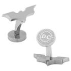Dc Comics Batman Dark Knight Stainless Steel Cuff Links, Men's, Silver