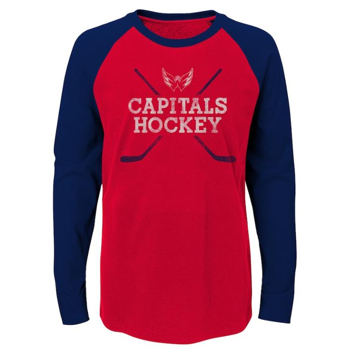 Boys 4-18 Washington Capitals Hockey Sticks Tee, Size: 4-5, Red