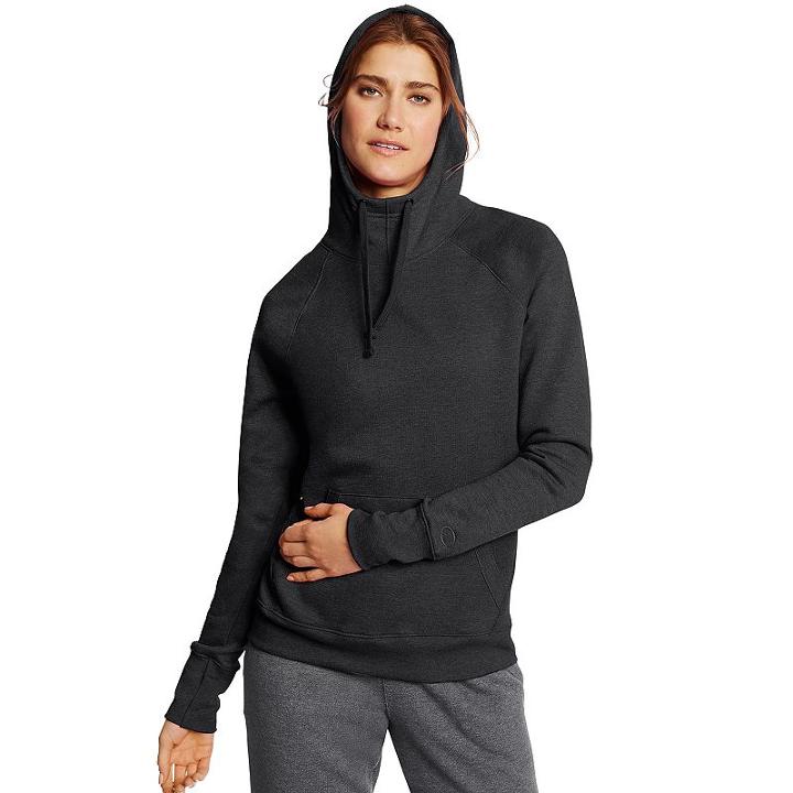 Women's Champion Fleece Hoodie, Size: Large, Black