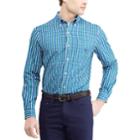 Big & Tall Chaps Regular-fit Plaid Easy-care Stretch Button-down Shirt, Men's, Size: Xxl Tall, Green