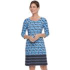Women's Dana Buchman Scoopneck Shift Dress, Size: Medium, Dark Blue