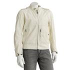 Excelled Faux-leather Moto Jacket - Men, Size: Large, White
