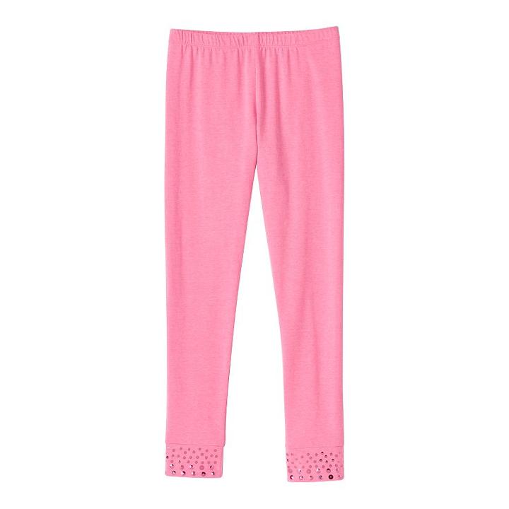 Girls 7-16 & Plus Size So&reg; Sequined Leggings, Girl's, Size: 14, Brt Pink