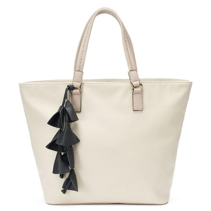 Apt. 9&reg; Ava Soft Tassel Tote, Women's, White Oth