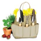 Picnic Time 4-pc. Garden Tote And Tool Set, Adult Unisex, Beig/green (beig/khaki)