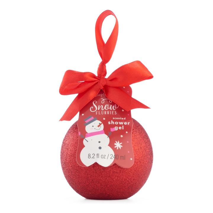Simple Pleasures Snow Flurries Shower Gel Ornament, Multi