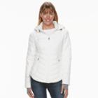 Women's Tek Gear Hooded Puffer Jacket, Size: Medium, White