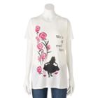 Disney's Juniors' Alice In Wonderland We're All Mad Here Graphic Tee, Girl's, Size: Xs, White Oth