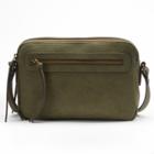 Sonoma Goods For Life&trade; Cameron Double Entry Crossbody Bag, Women's, Dark Green