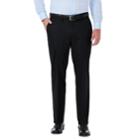 Men's J.m. Haggar Premium Tailored-fit Stretch Flat-front Suit Pants, Size: 34x34, Black