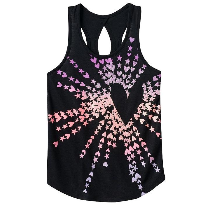 Girls 7-16 & Plus Size So&reg; Keyhole Cutout Tank Top, Girl's, Size: 12, Black