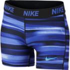 Girls 7-16 Nike Exposed Waistband Training Shorts, Girl's, Size: Large, Blue Other