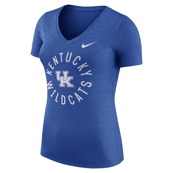 Women's Nike Kentucky Wildcats Dri-fit Touch Tee, Size: Medium, Blue